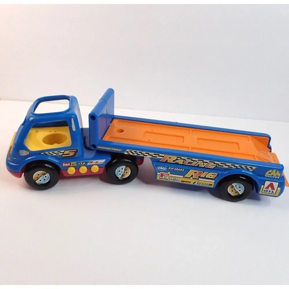 Shelcore Light N Chunky Racing Rig Truck & Trailer with Sound Vintage 1998